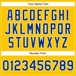 Custom Yellow Royal-White Authentic Baseball Jersey Custom Yellow Royal-White Authentic Baseball Jersey